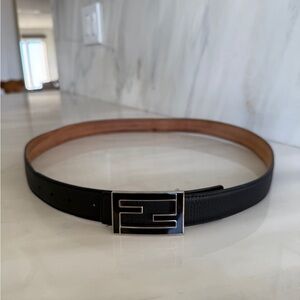 Black Fendi Belt - Size 100